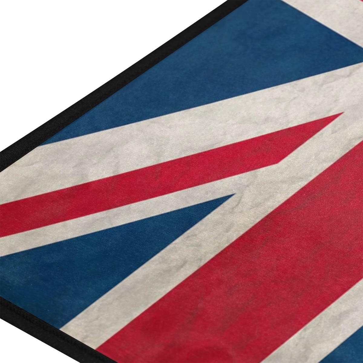 ALAZA Retro Union Jack British Flag Non Slip Kitchen Floor Mat Kitchen Rug for Entryway Hallway Bathroom Living Room Bedroom 39 x 20 inches(1.7′ x