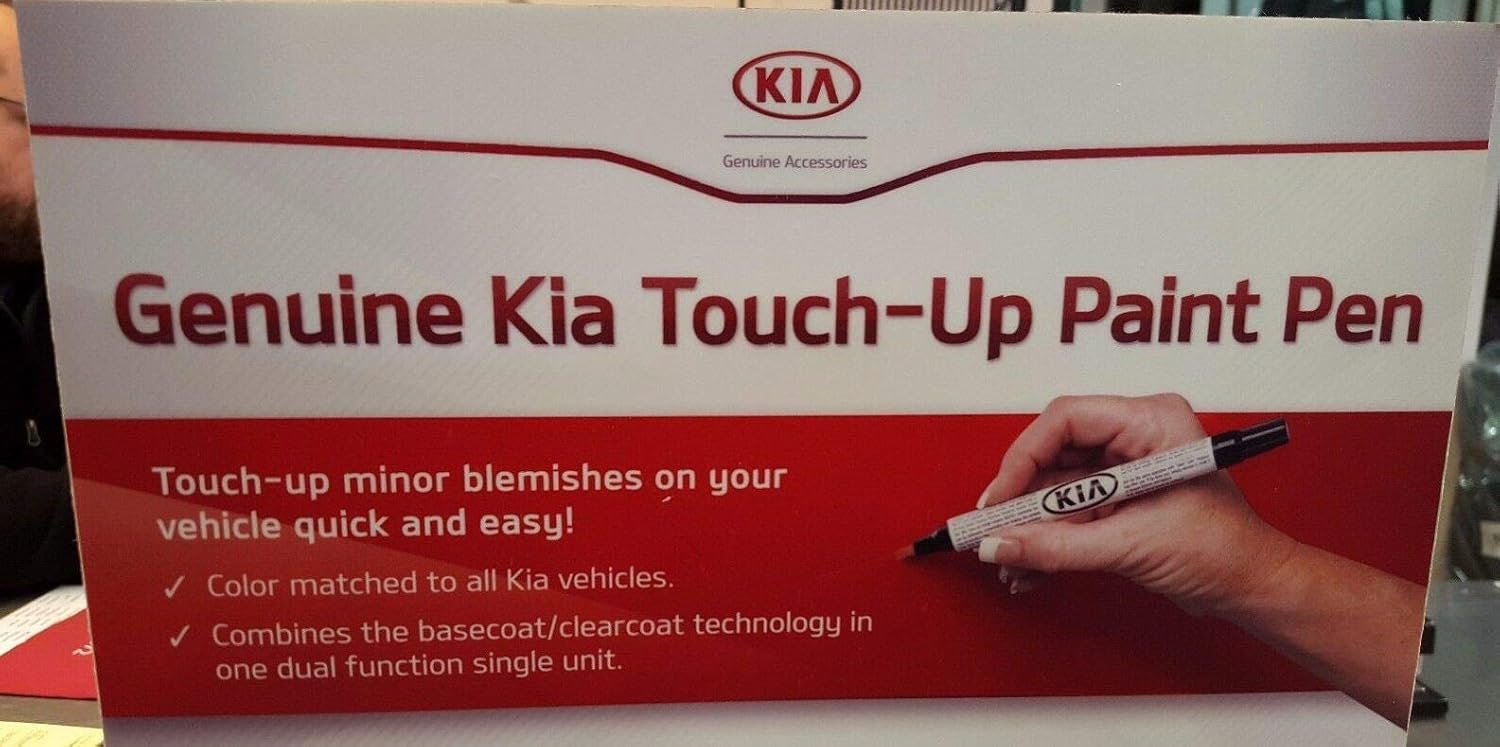 Kia Nueva pintura de retoque OEM + capa transparente perla blanca glacial código de color GWP