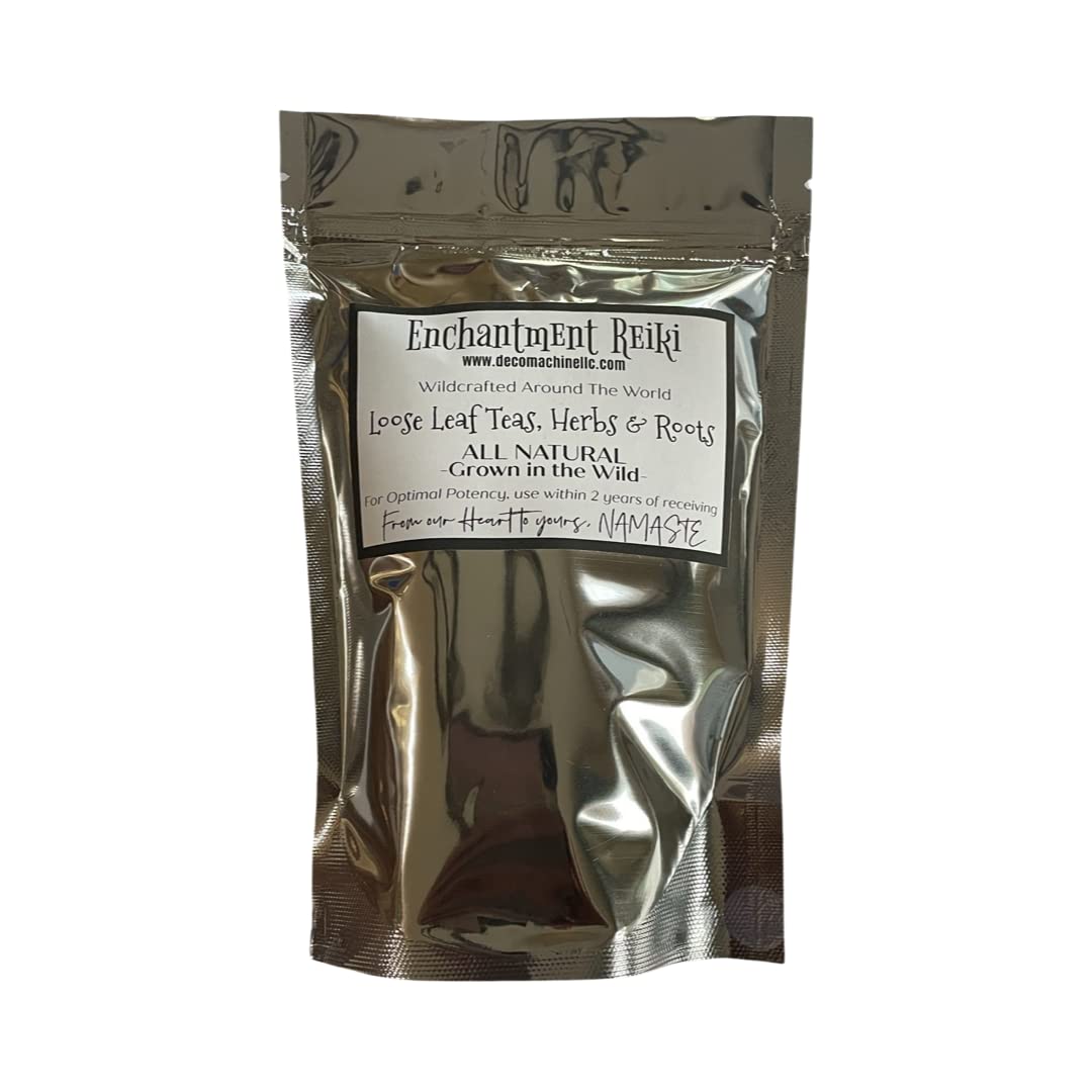 Reiki Charged – Té de equilibrio de 7 chakras salvaje, hojas sueltas, hierbas secas, chamán, sueño lúcido, relajante, relajante, bolsa de 2 onzas,