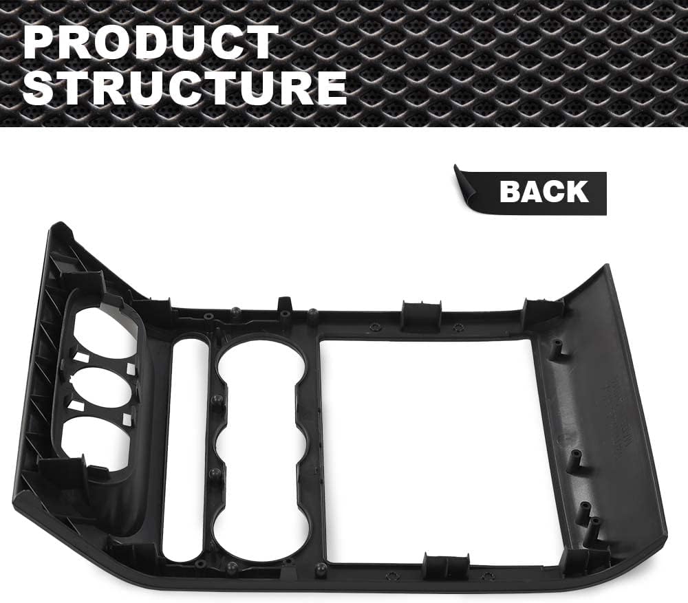 Dash Radio Climate Bisel Central Panel Compatible con Ford F150 2004, 2005, 2006, 2007, 2008, Negro