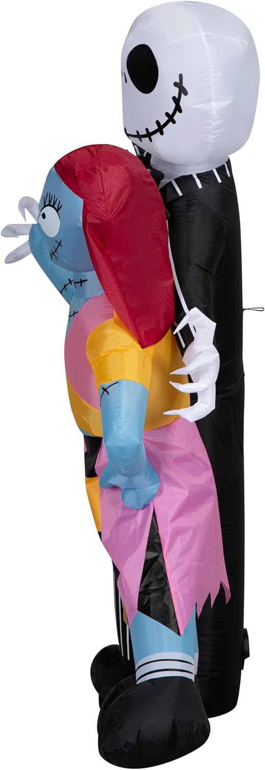 Gemmy Airblown – Gato inflable y escena de baile de Sally Disney, 6 pies de altura, multicolor