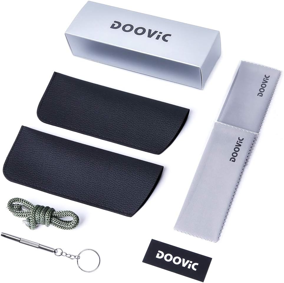 DOOViC Paquete de 2 lentes de lectura con bloqueo de luz azul, 1.25 de fuerza, flexibles, ligeros, antifatiga ocular, para computadora para mujeres