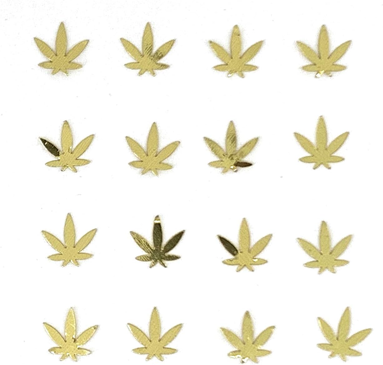 Confeti Marihuana Leaf 14″ Oro  2 Bolsas de Medio Oz (1 oz) #9712 – Envío Gratis