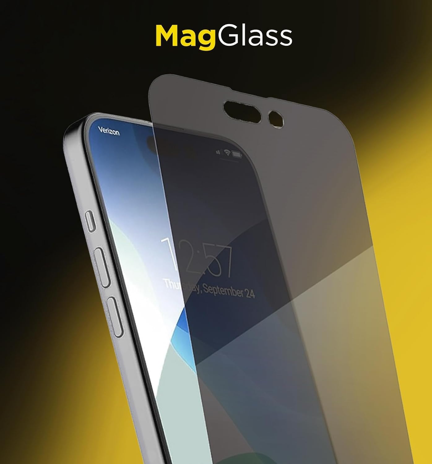 magglass Protector de pantalla Privacy+, compatible con iPhone 15 Pro Max, protector de pantalla de privacidad  vidrio templado antiespía (versión
