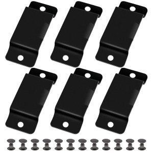 6 soportes de cinta métrica de metal para cinturón, clips de cinta métrica con remaches, soporte de cinta métrica colgante para fácil transporte 6 soportes de cinta métrica de metal para cinturón, clips de cinta métrica con remaches, soporte de cinta métrica colgante para fácil transporte