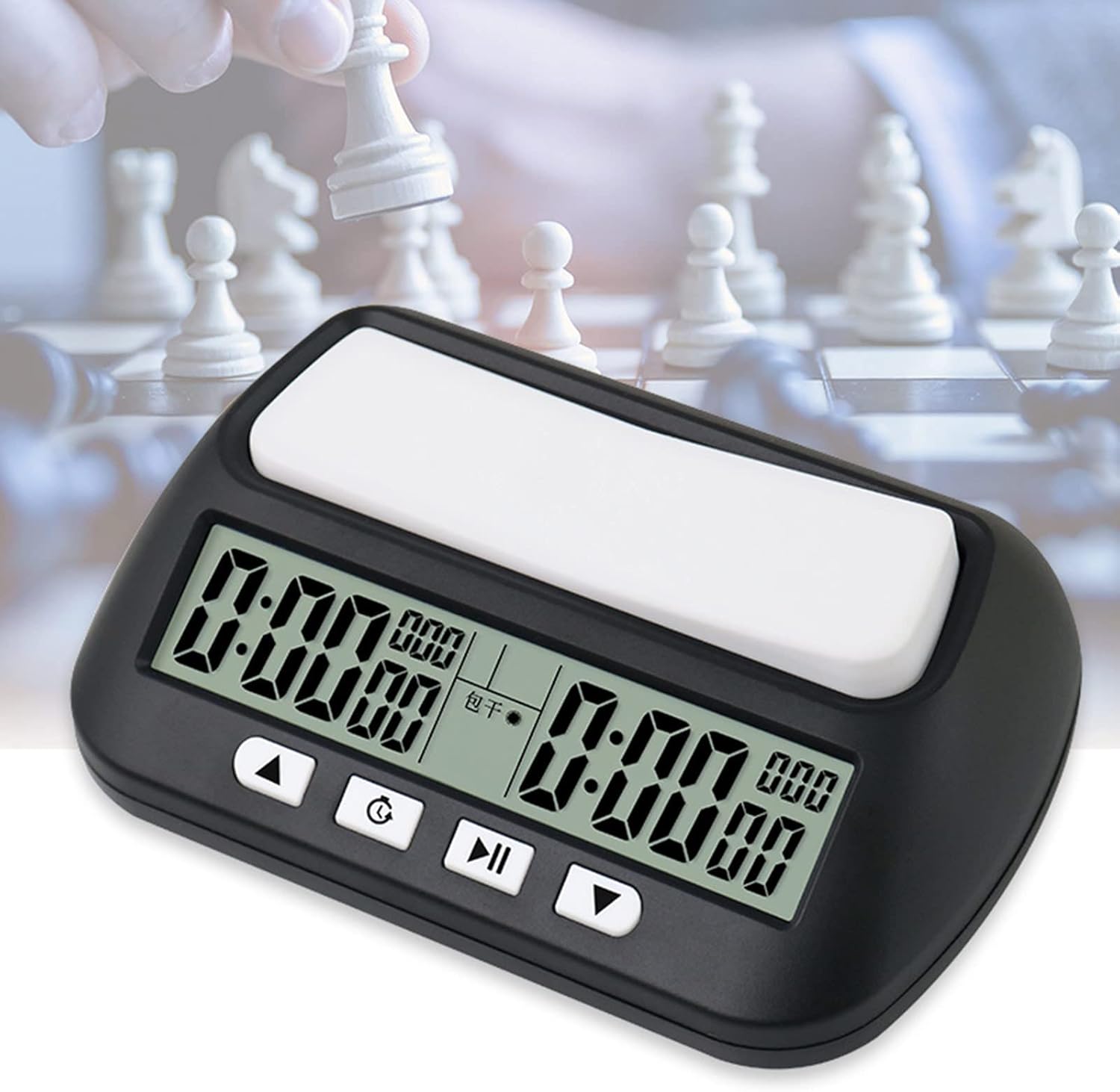 Reloj de ajedrez profesional con temporizador de cuenta hacia abajo Juego de mesa, cronómetro, reloj digital compacto, medidor de horas de