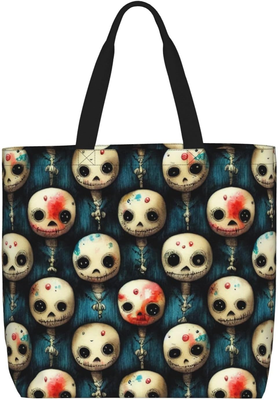 MZERSE Bolsa de compras de gran capacidad para mujer, bolso de hombro vintage, estético, viajes, trabajo, picnic
