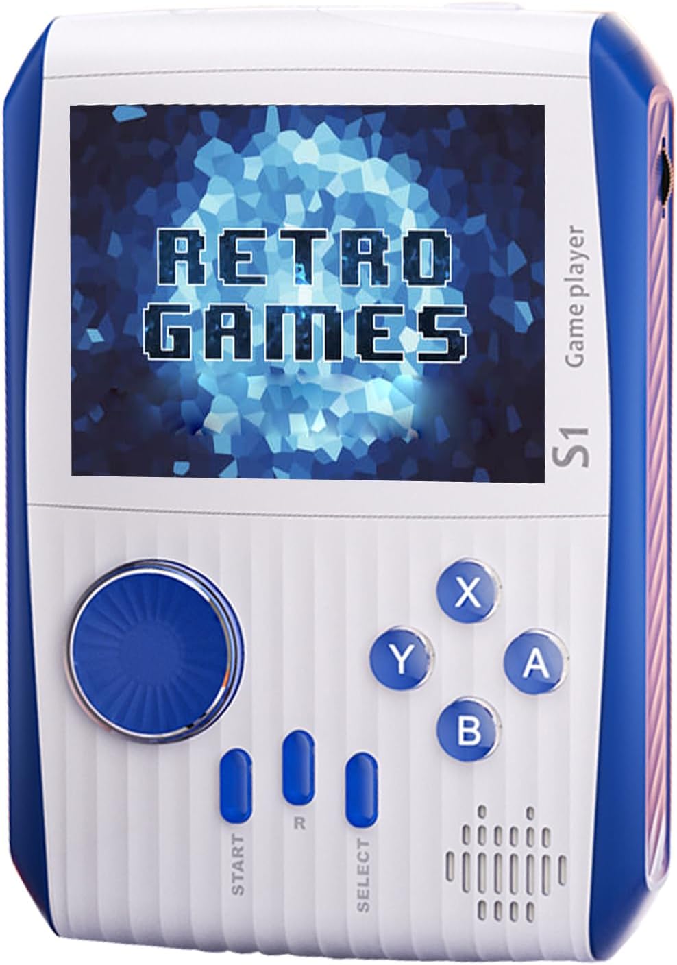 Consola de juegos retro de mano, mini consola de juegos de mano para niños con 666 juegos retro clásicos, batería recargable de 1020 mAh, juego de