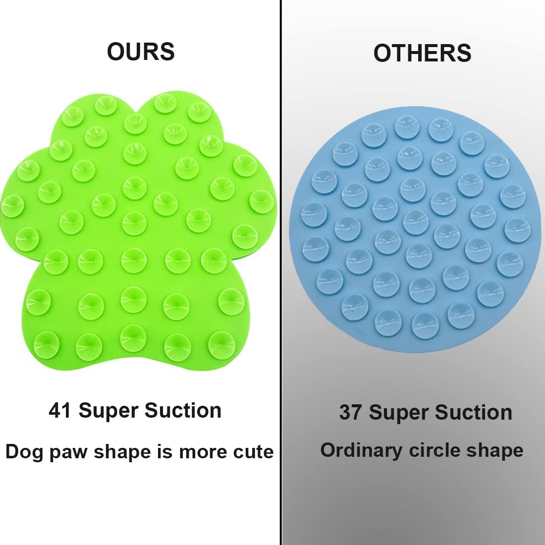 Almohadilla para lamer perros, dispositivo de distracción de lavado de perros, alfombrilla de perro de alimentación lenta con súper succión para