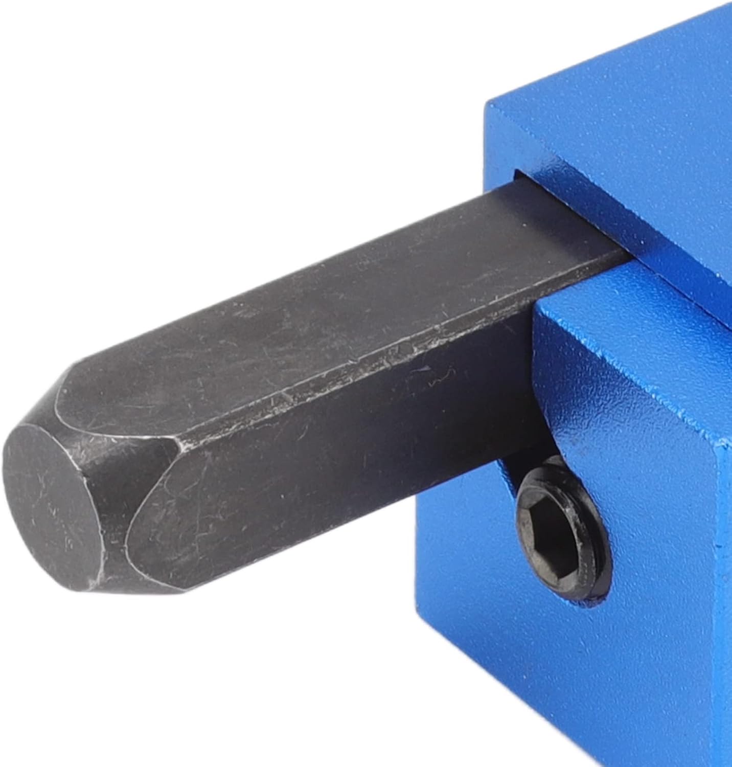 Fdit Cincel de esquina, ángulo recto de esquina de madera cincel herramienta de cuadratura para ranurar (azul)