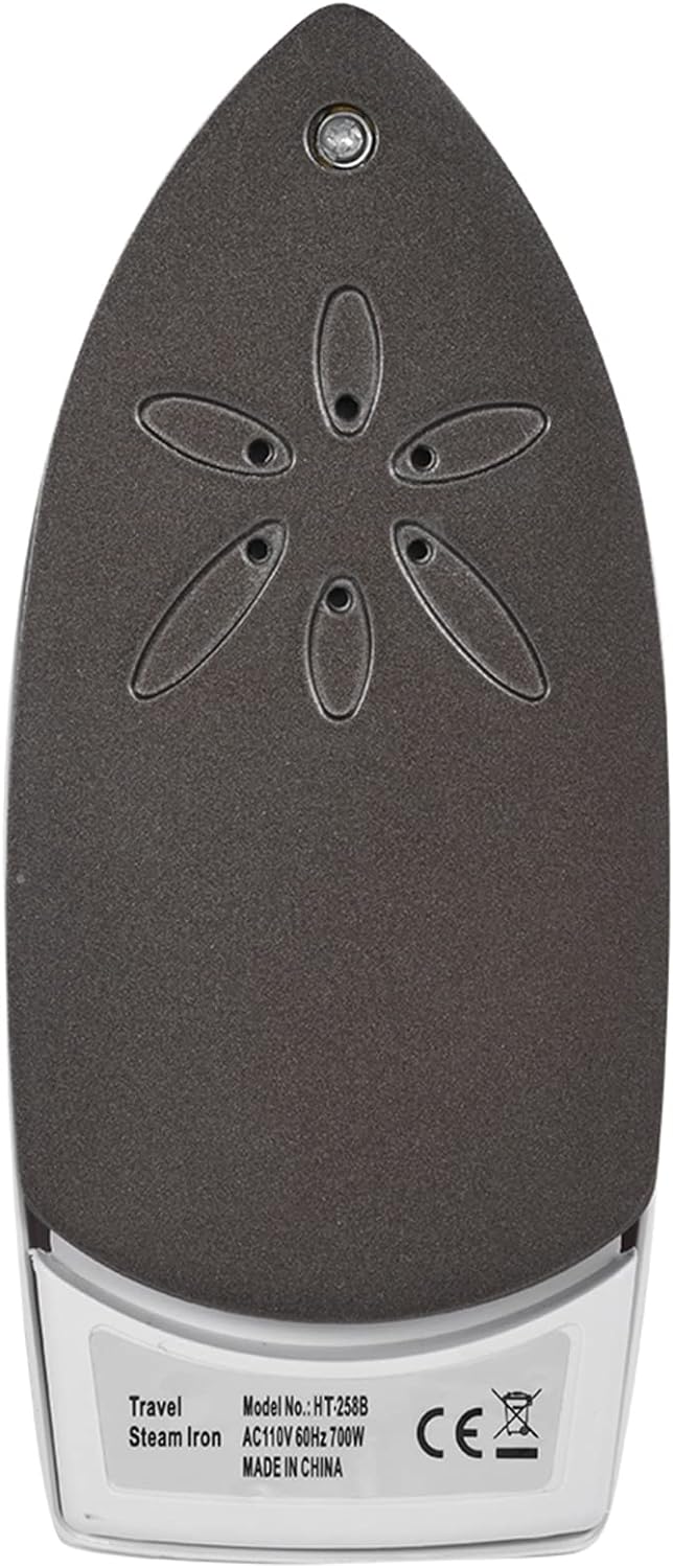 Plancha de viaje, plancha de vapor portátil para ropa, mini plancha de vapor plegable de mano, mini plancha eléctrica con control de temperatura