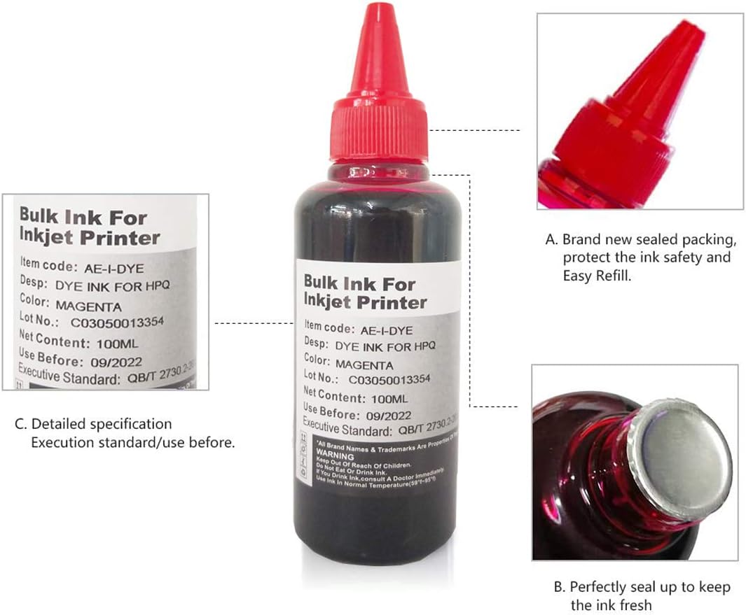 Kit de recarga de tinta 2x100ML negro para Canon 250 251 270 271 280 281 1200 2200 PG240 CL241 PG245 CL246 PG210 Cartucho de tinta recargable CIS