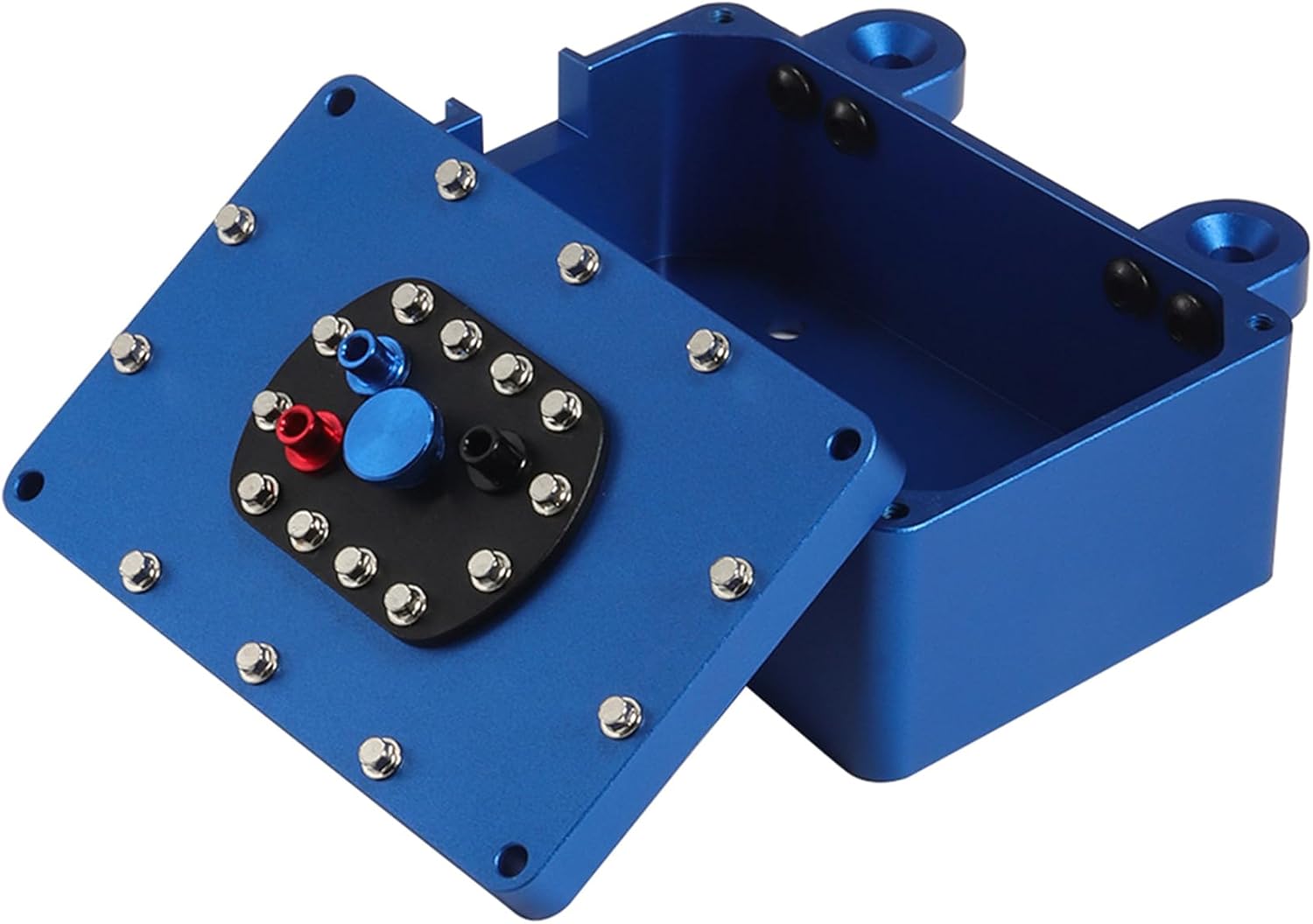 110 RC Crawler caja receptora impermeable Caja de receptor de celda de combustible de aluminio CNC 2.362* 1.575* 1.024 in para 110 RC Crawler Rigs