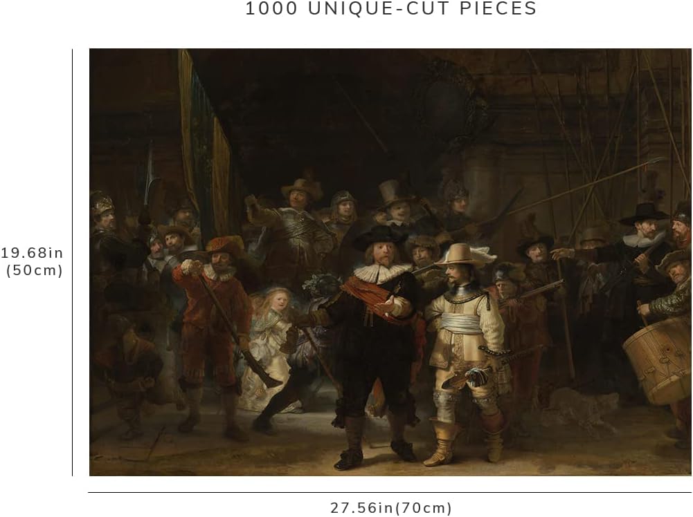 Rompecabezas para adultos de 1000 piezas  La vigilancia nocturna  Rembrandt Van Rijn