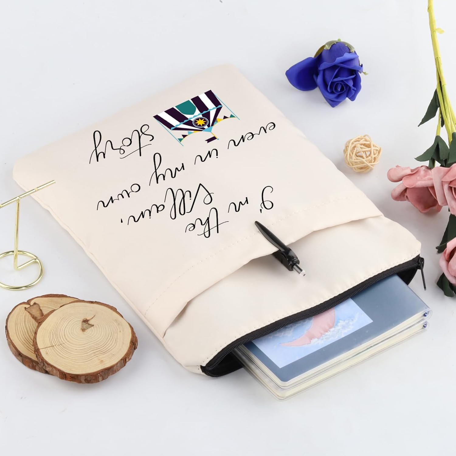 Regalo para amantes de la fantasía, I’m The Villain Even in My Own Story Book Theme, cubiertas de libros temáticos, regalo para amantes de la novela
