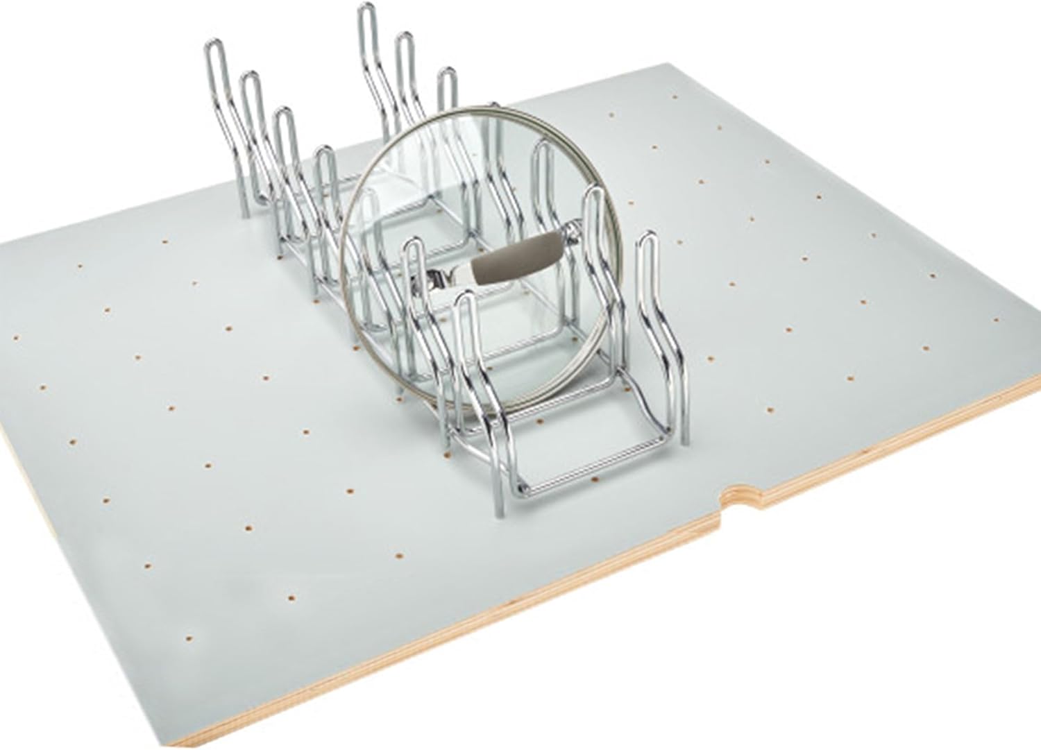 Rev-A-Shelf Organizador de almacenamiento de cajones para gabinete de cocina, para almacenamiento de tapas de ollas y sartenes, para tableros de
