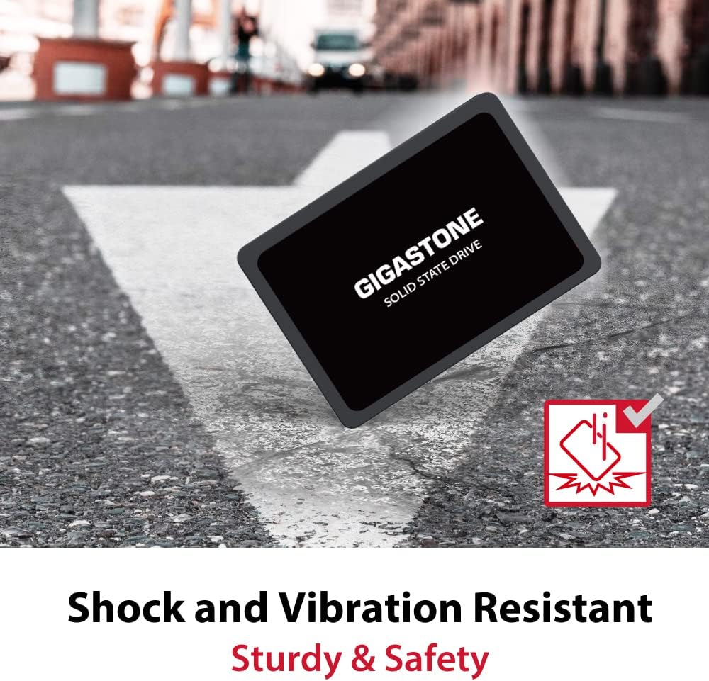 Gigastone SATA SSD de 120 GB, paquete de 30 unidades SSD de 2.5 pulgadas 3D NAND SSD interno SLC Velocidad de aumento de caché de 500 MBs unidades