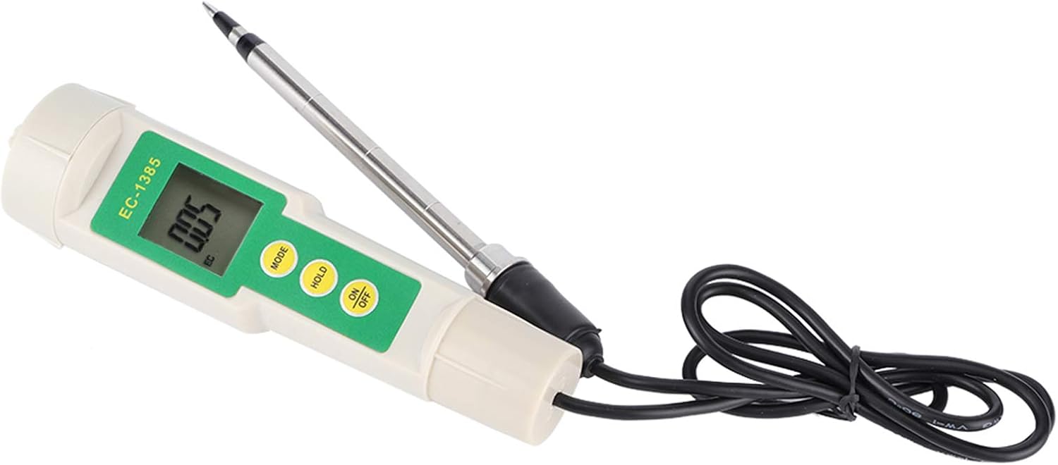 Fydun EC3185 Medidor portátil de la salinidad del probador del suelo ECTDSCF para la plantación hortícola agrícola EC3185 Suelo portátil ECTDSCF