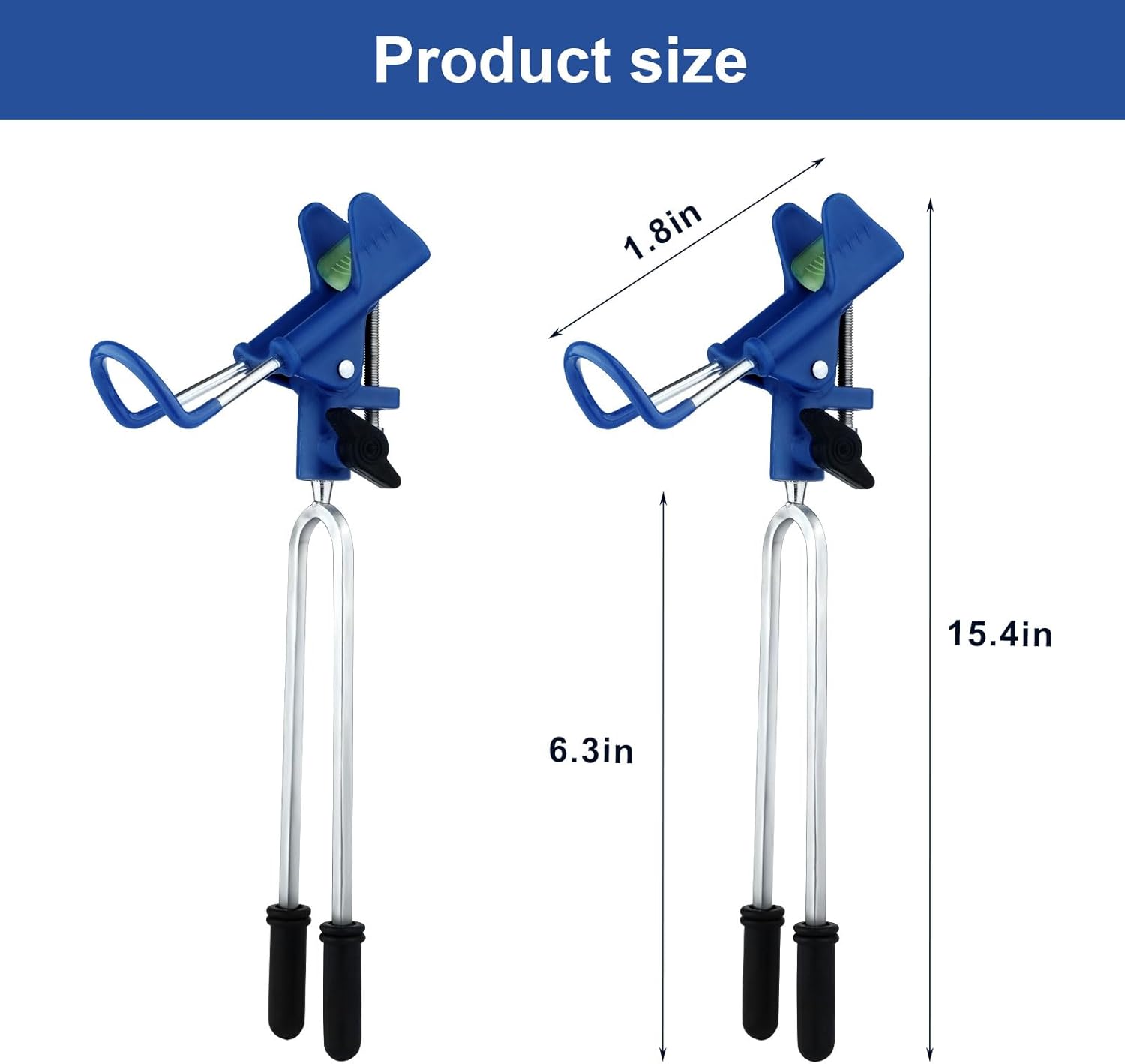 2 soportes para caña de pescar, versión mejorada, soporte para caña de pescar de Noctilucence ajustable de 360 grados, soportes de caña de pescar