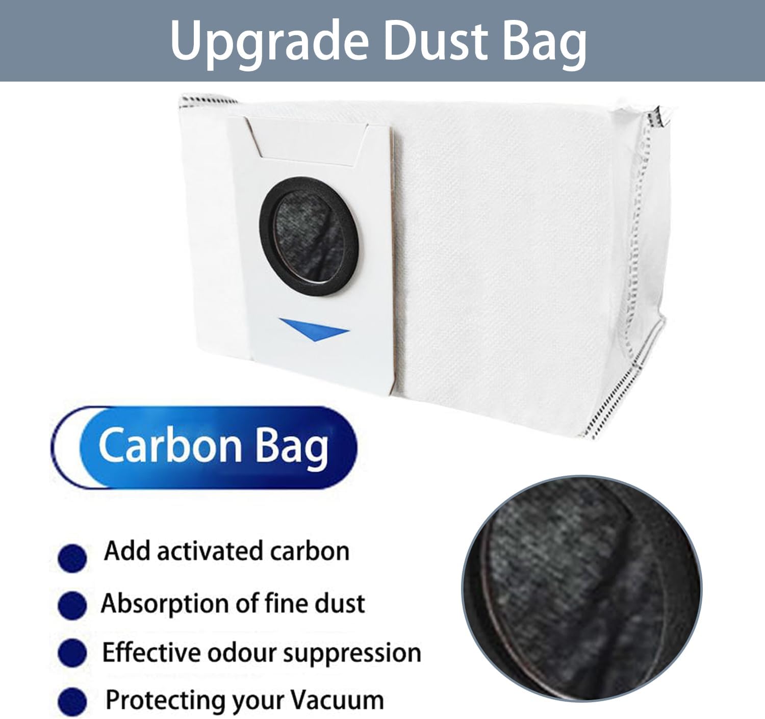 Piezas de repuesto para ECOVACS DEEBOT T20 Omni Robot Aspirador, 1 cepillo de rodillo principal, 4 cepillos laterales, 2 filtros Hepa, 2 bolsas de