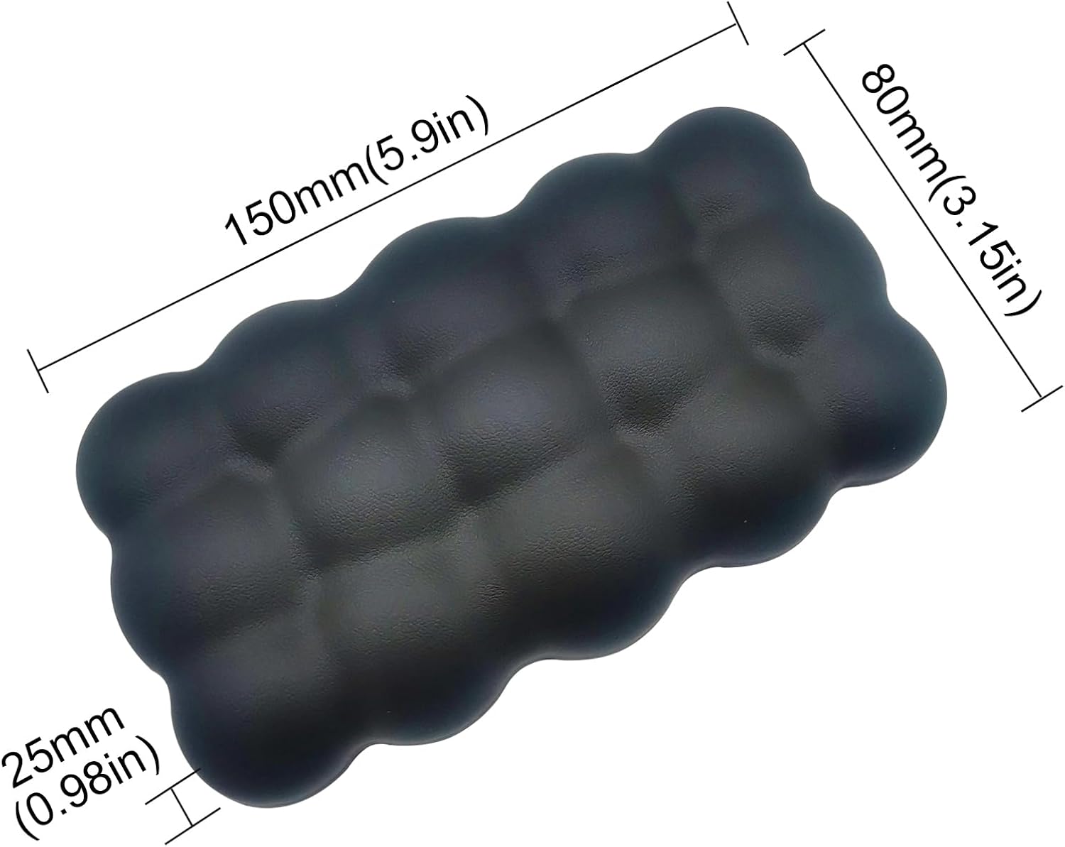 Owemtao Cojín para codo de automóvil, soporte de codo izquierdo de piel sintética, almohadillas de espuma viscoelástica, cojín extraíble para