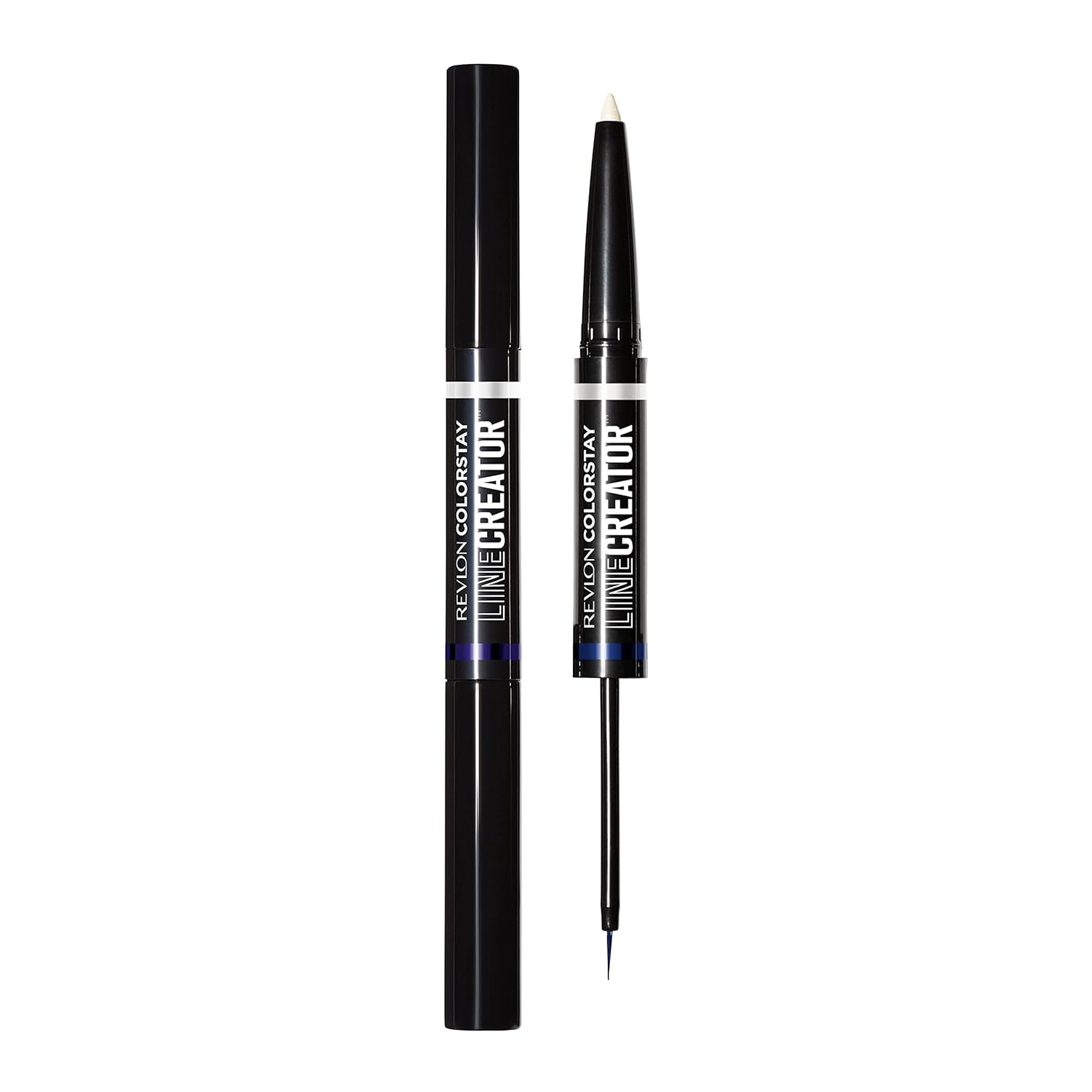 Revlon Delineador líquido y lápiz Kohl ahumado, maquillaje de ojos ColorStay Line Creator, impermeable y resistente a la transferencia, 154 Cool as