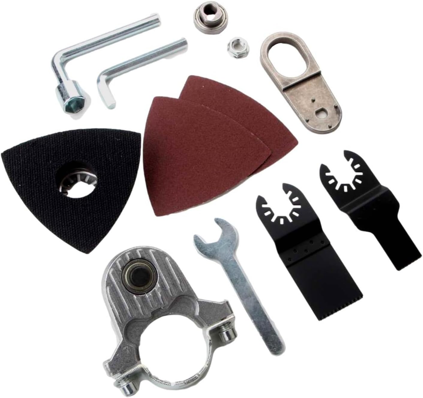Convertidor de amoladora angular, kit de adaptador de convertidor de amoladora angular, herramienta oscilante multifunción, hoja de sierra,