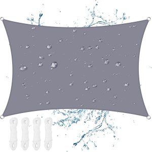 Neween Toldo rectangular impermeable con bloqueo UV para patio y jardín al aire libre (6 x 10 pies, gris) Neween Toldo rectangular impermeable con bloqueo UV para patio y jardín al aire libre (6 x 10 pies, gris)