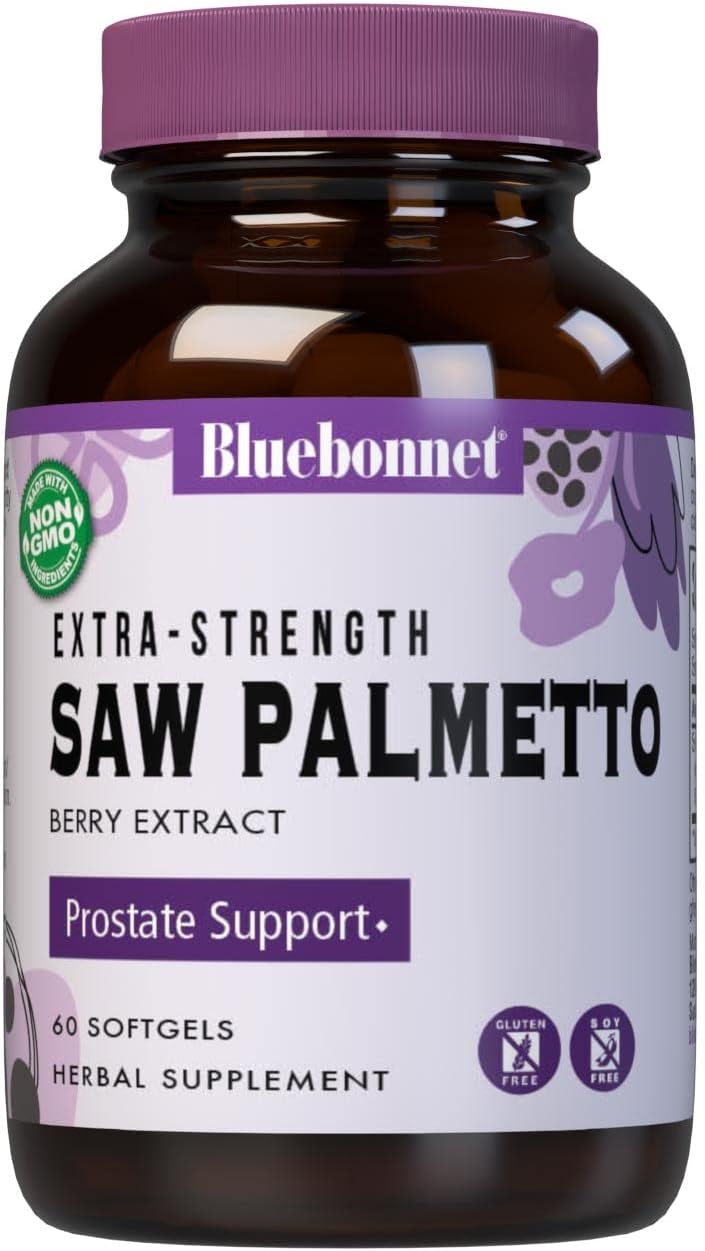 Bluebonnet Nutrición Extracto de bayas de palma enana americana extra fuerte estándar