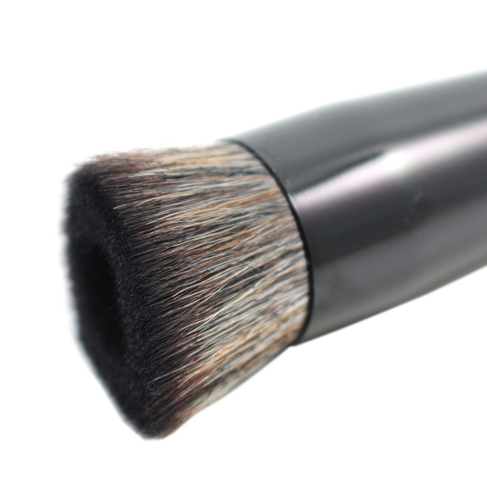 Vela.Yue Cepillo líquido para base de maquillaje para un aspecto natural impecable  Aplicador de maquillaje en ángulo para perfeccionar la crema