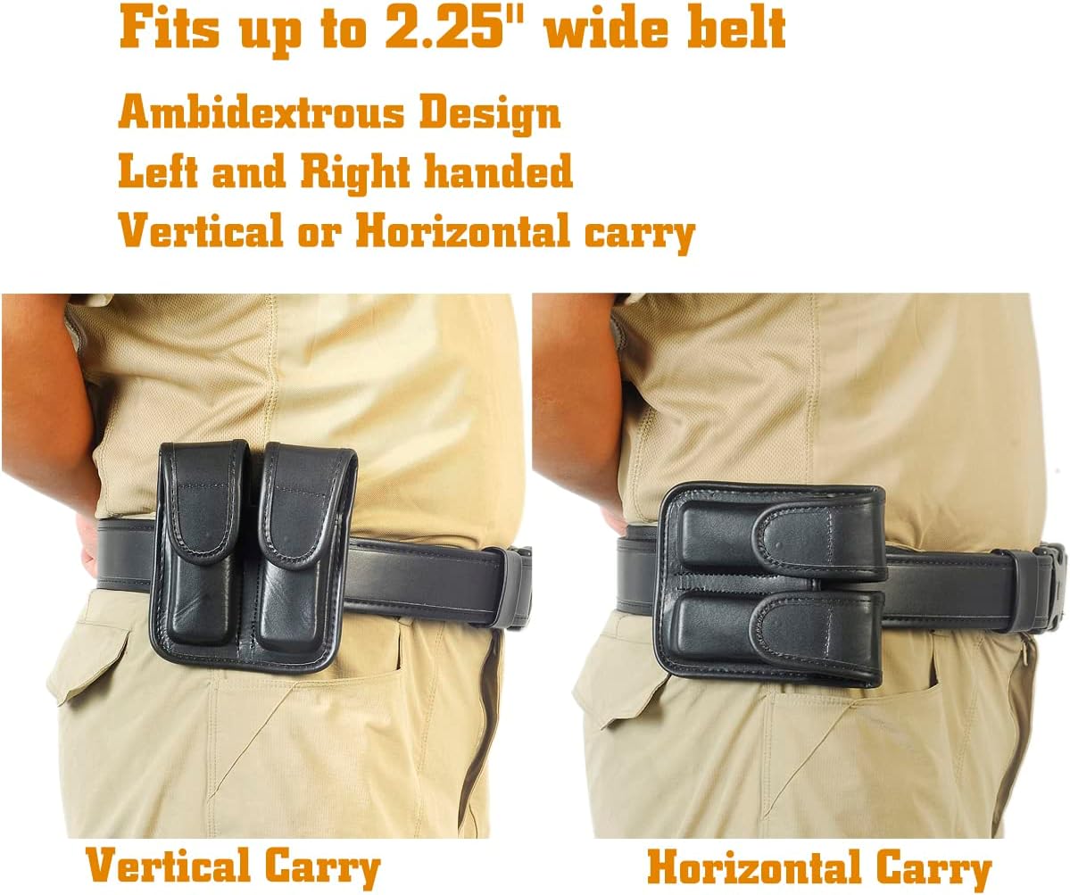 Bolsa moldeada doble Mag, soporte táctico universal para revistas, se adapta a prácticamente cualquier bolsa de pistola de calibre 0.40 o .45 de