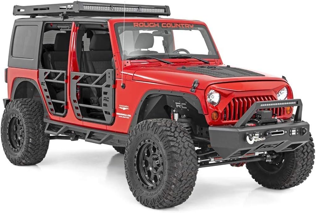 Rough Country Rejilla de capó para Jeep Wrangler JK 2007-2018 – 10527