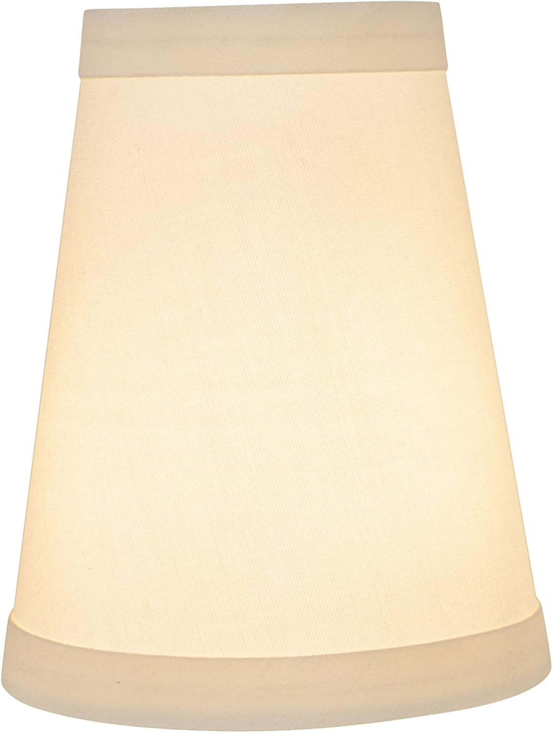 Aspen Creative 32666-2 Juego de pantallas de lámpara con clip con forma de imperio pequeño (paquete de 2), diseño de transición en blanco, 4