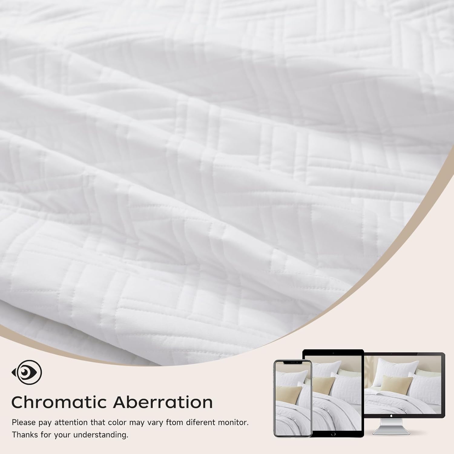 Juego de edredón blanco tamaño King, juego de ropa de cama ligero y fino de verano, juego de colcha y colcha de microfibra suave para todas las