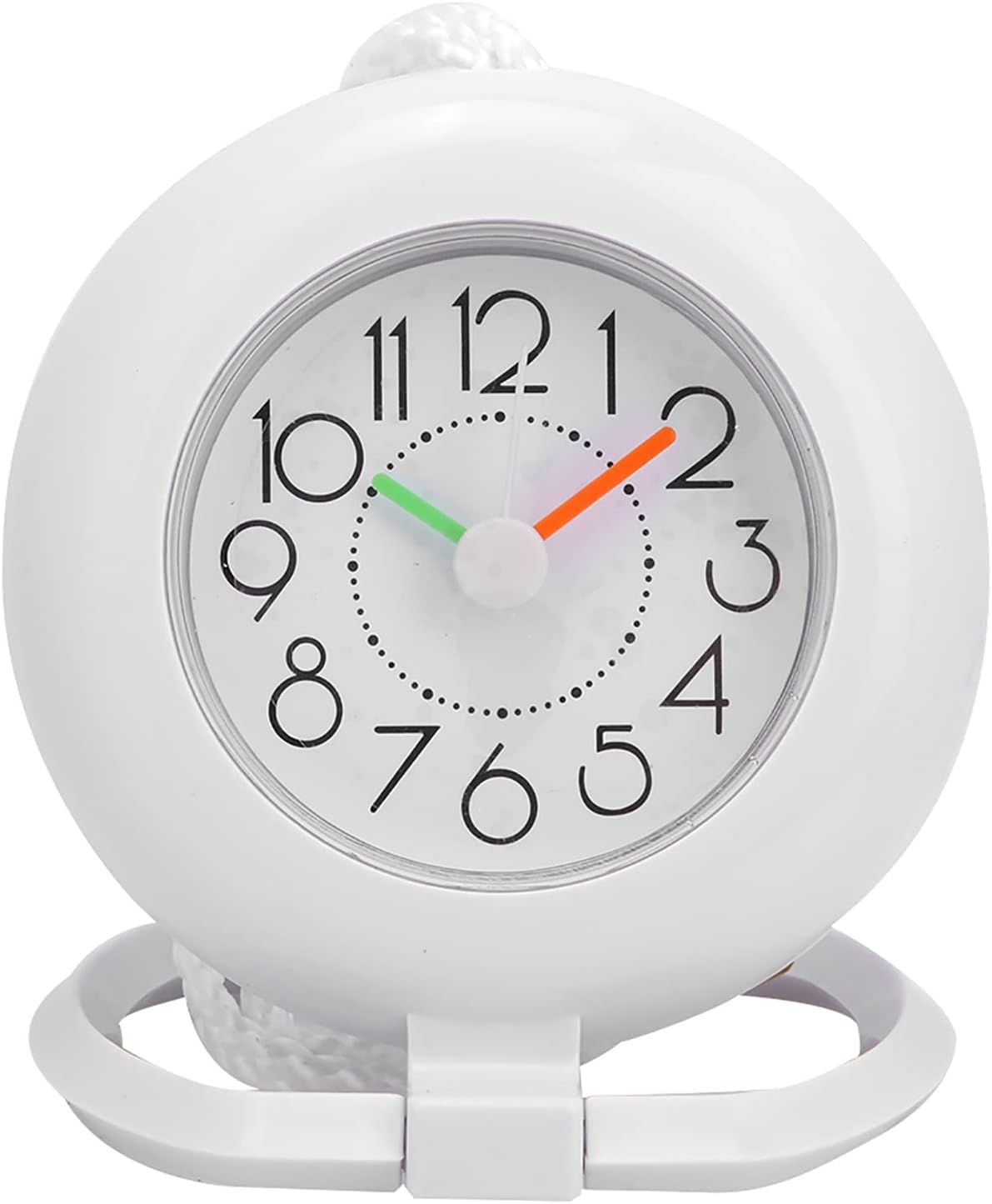 Reloj de mesa colgante de doble uso Reloj de mesa colgante impermeable de moda para decoración del hogar de la cocina del baño (blanco)