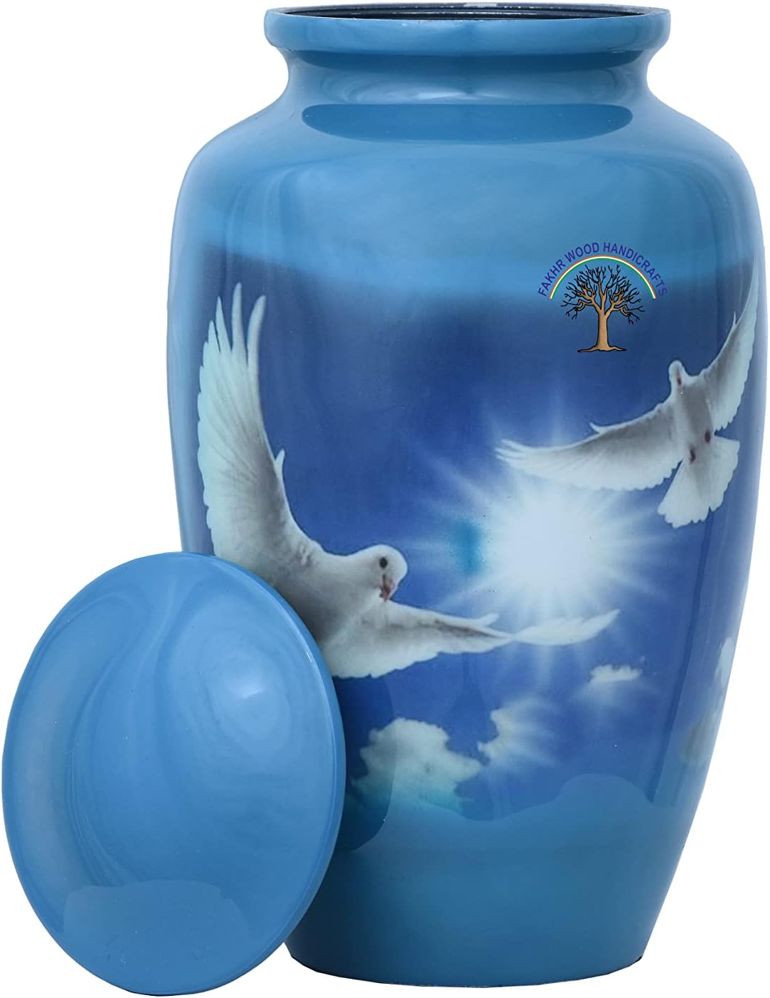 Urna de cremación grande para cenizas humanasmascotas, recuerdo funerario, recuerdo conmemorativo, entierro, urnas decorativas impresas para cenizas