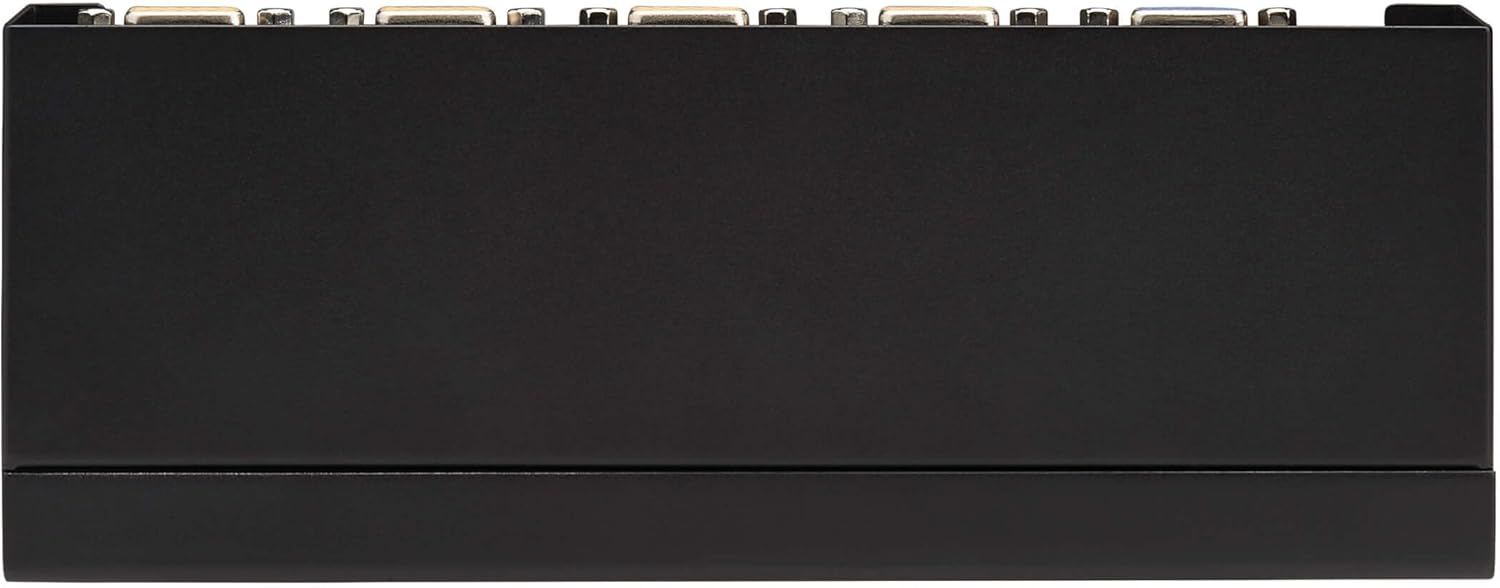 Tripp Lite Conmutador KVM de 4 puertos VGA con puerto USB o PS2 para teclado, mouse, PC de escritorio, 4 computadoras 1 monitor, Plug and Play,