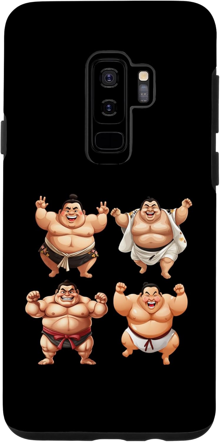 Galaxy S9+ Funny fat sumo wrestler 4 sumo wrestlers Case