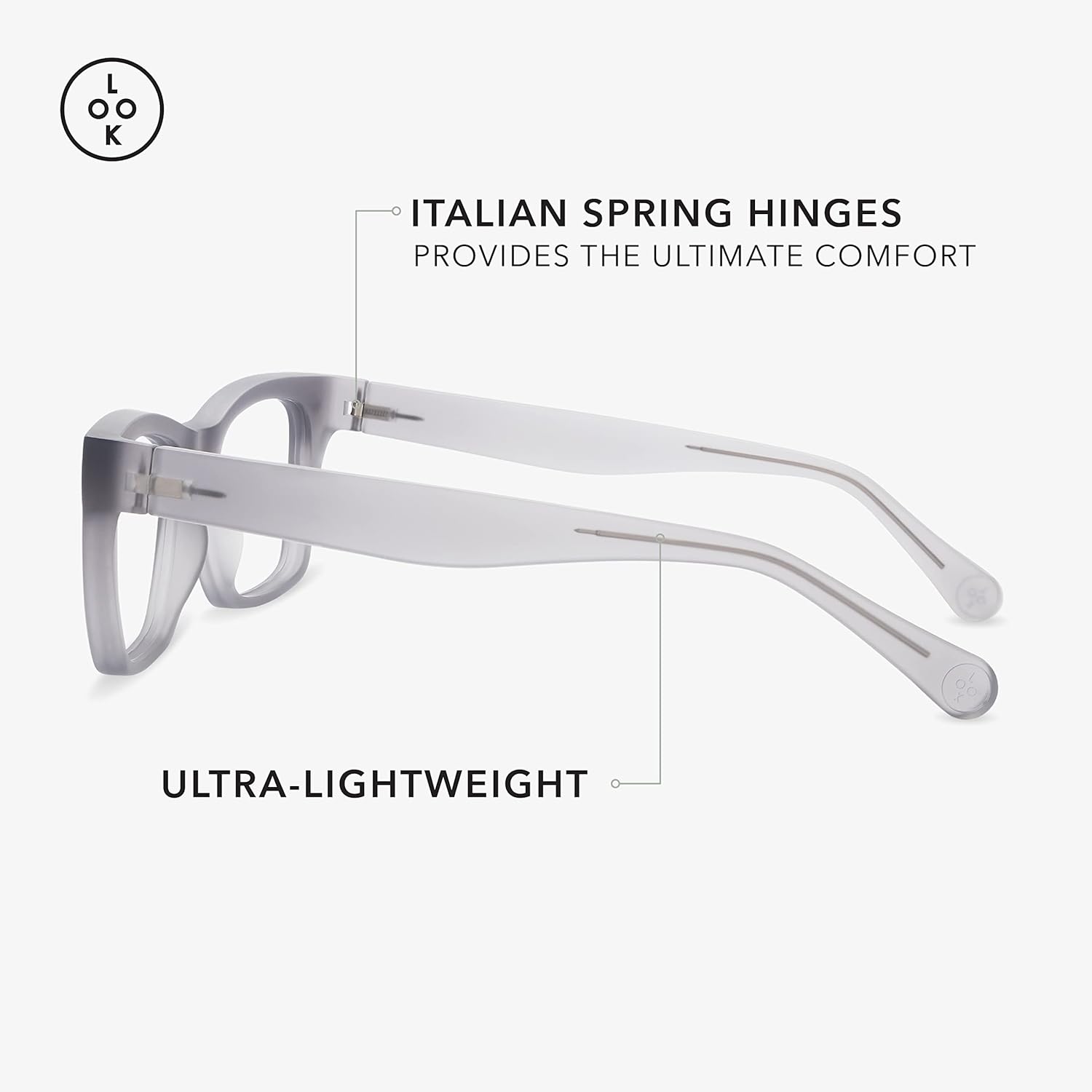 LOOK OPTIC Cosmo Reader – Gafas de lectura unisex con estilo, calidad de prescripción (aumento completo, no progresivos)