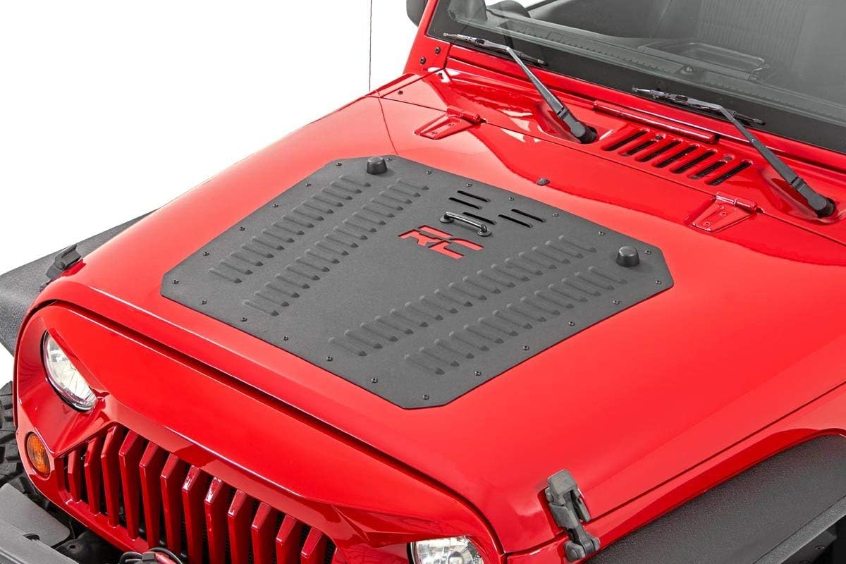 Rough Country Rejilla de capó para Jeep Wrangler JK 2007-2018 – 10527