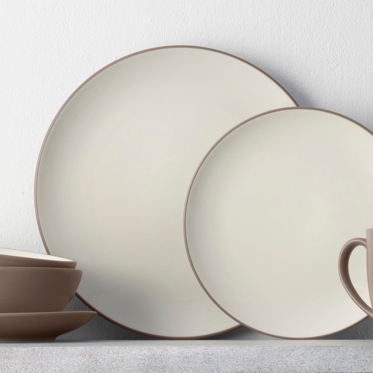 Noritake Colorwave – Plato llano de arcilla, cupé, 10 12 pulgadas, juego de 4 en arcilla
