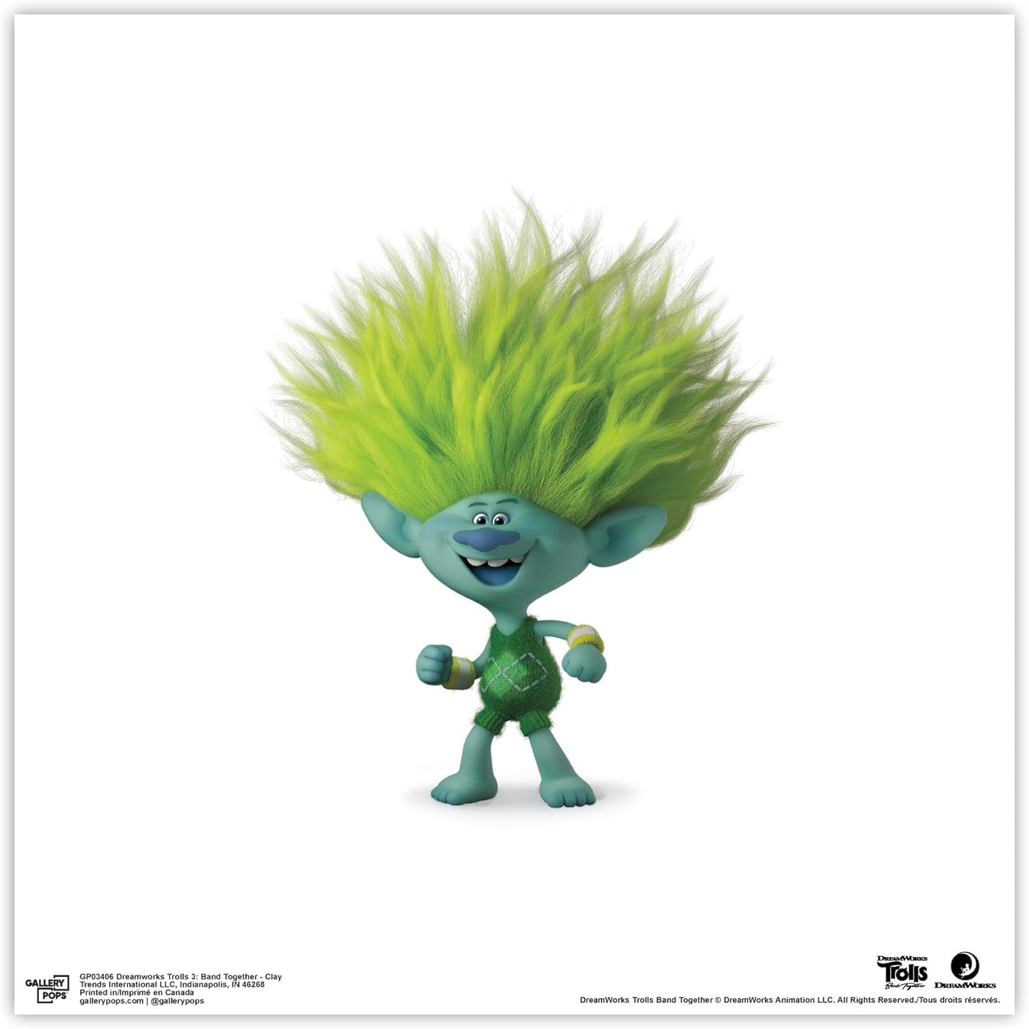 Trends International Gallery Pops Trolls Band Together – Póster de pared de arcilla para pared, 12.00 x 12.00 pulgadas, versión sin marco
