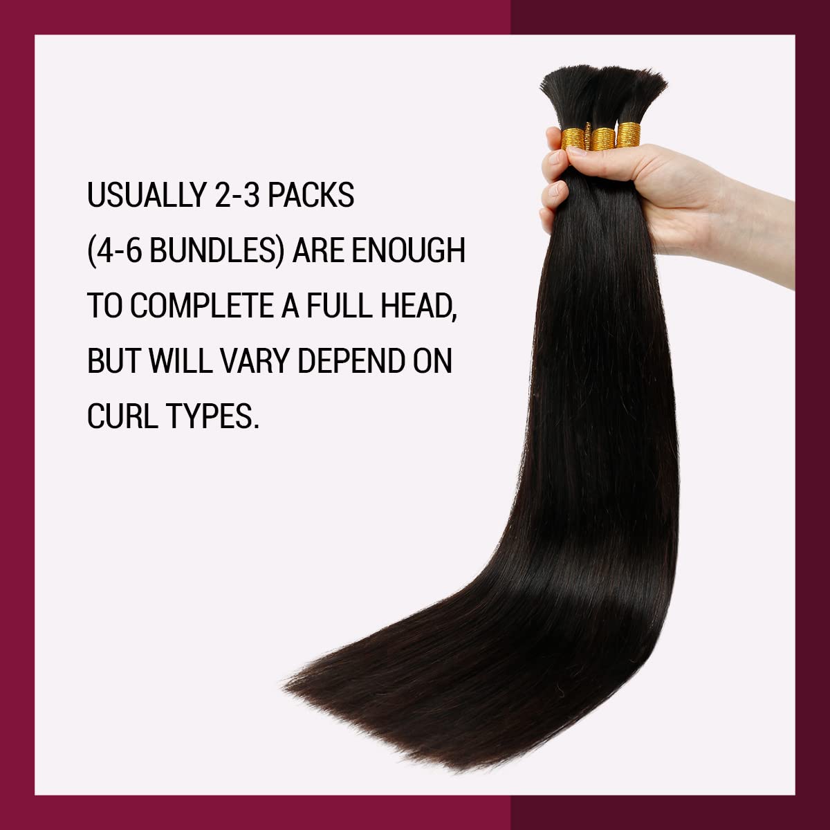 Starlet – Cabello humano micro trenzado a granel, 20 pulgadas, 3.53 oz (2 paquetes), cabello humano virgen trenzado para micro trenzas, sin trama,