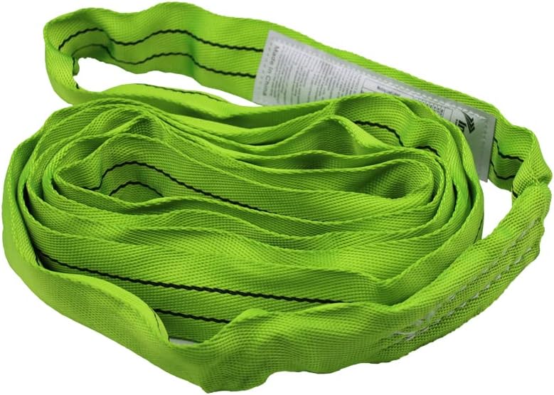 Eslingas redondas sin fin de 6 pies, eslingas redondas Spanset de 2 pulgadas, correas de elevación de bucle sin fin de poliéster, capacidad vertical