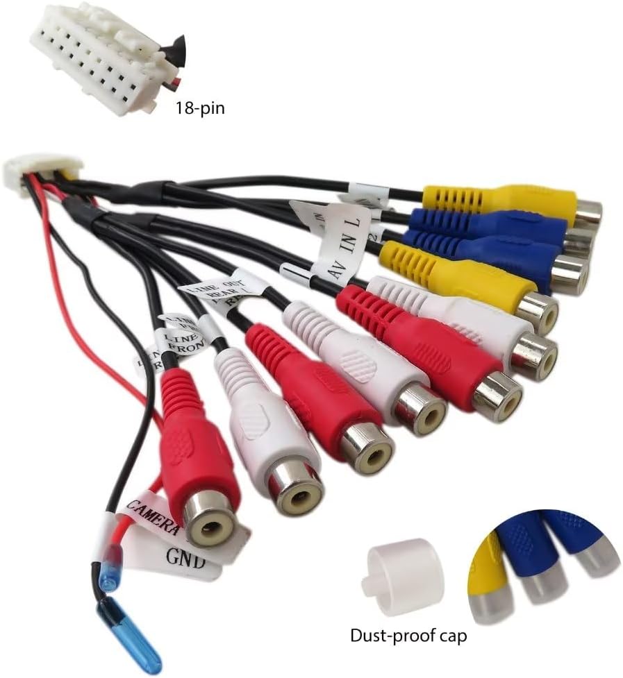 Accesorios de salida de entrada de video AV, alto rendimiento, duradero, piezas de repuesto reemplazan el preamplificador de conector premium de 18