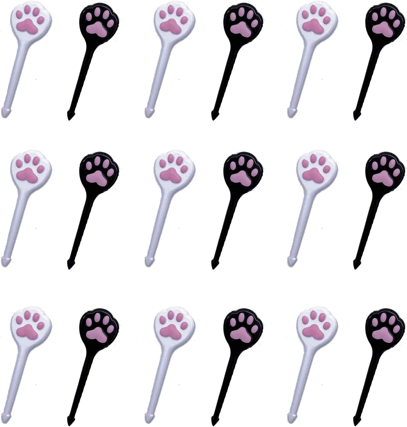 GET FRESH Palillos de comida de animales para niños  Juego de 18 piezas de lindos palillos de comida para gatos para niños pequeños  Palillos de