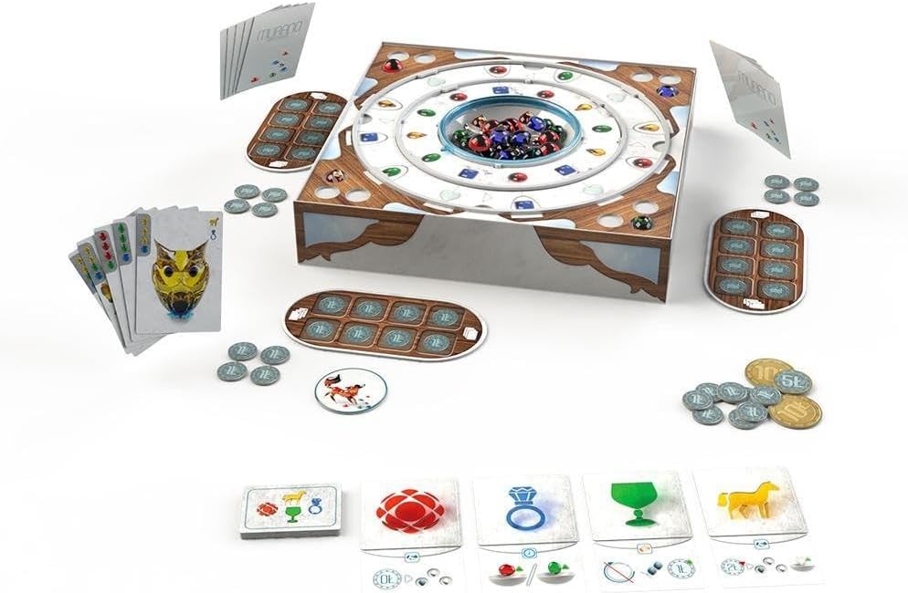 Murano Light Masters – Juego de mesa europeo de soplado de vidrio, juego de estrategia abstracta para adultos y niños, a partir de 8 años, 2 a 4