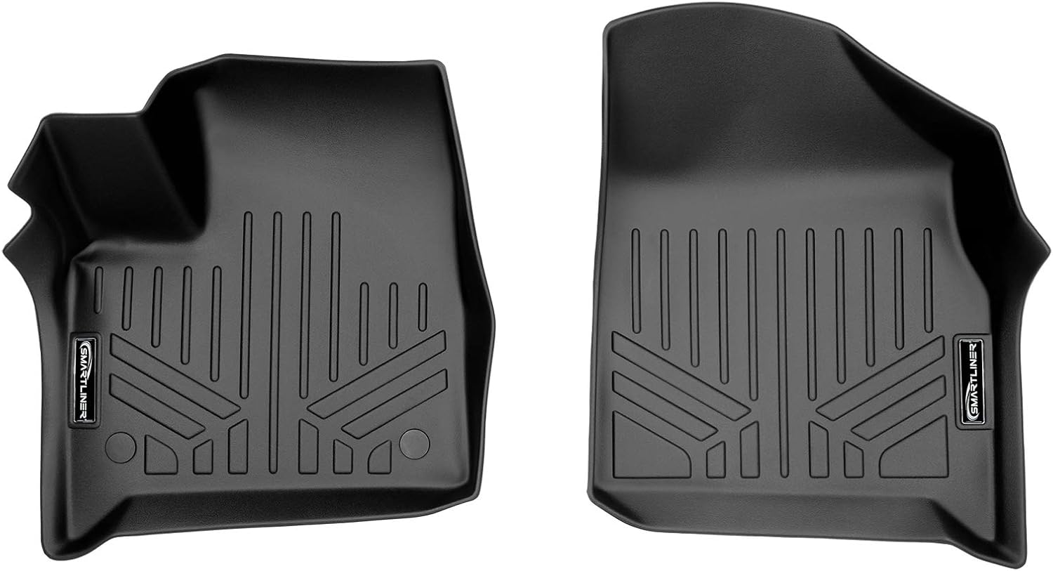 MAXLINER – Juego de alfombrillas de primera fila, color negro, compatibles con Chevrolet Traverse 2018-2023, todos los modelos