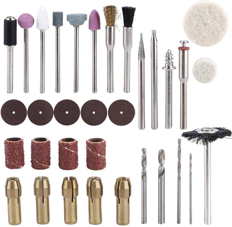 Kit de herramientas rotativas eléctricas de 34 piezas, accesorio para moler y pulir proyectos de manualidades caseras