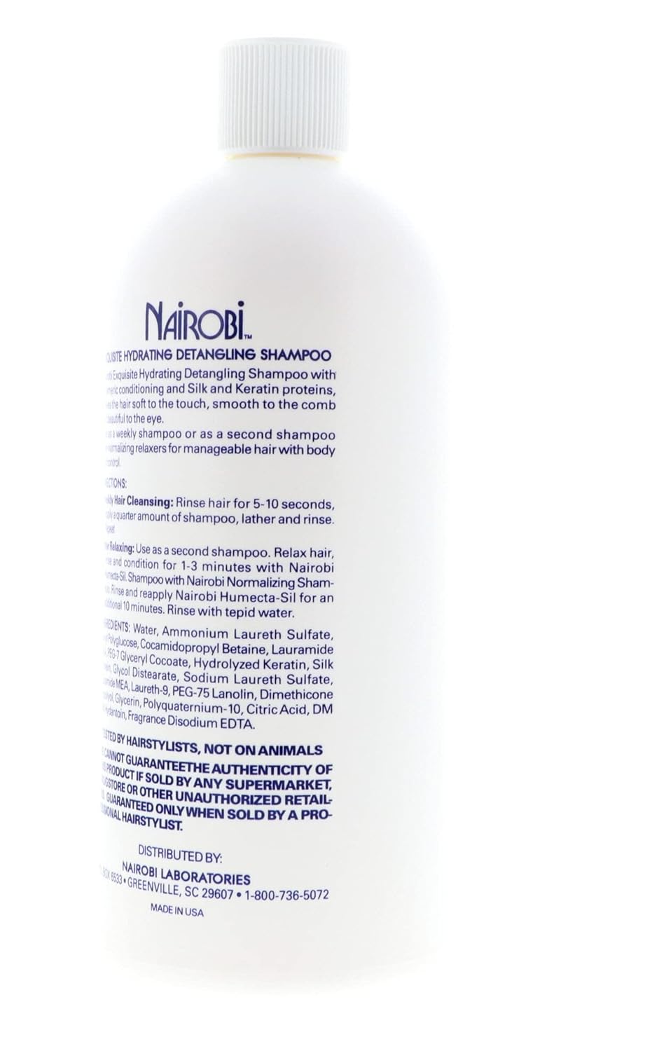 Nairobi Exquisito champú desenredante hidratante para unisex, 32 onzas por Nairobi